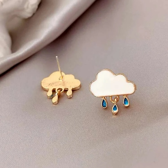 🌧️ Rain Cloud Earrings 🌧️ - Picture 3 of 4